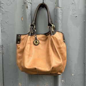 Tous Leather shoulder bag, 16.5”x 11.5”x 6.5”
